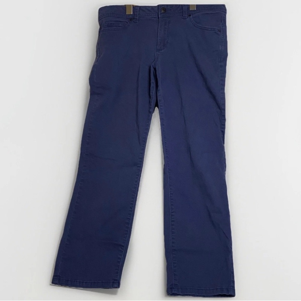 Calvin Klein Size 12 Ladies Straight Leg Jeans Women Dark Wash Elastane Navy